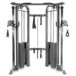 XMark Functional Trainer Adjustable Flat Incline Decline Weight Bench, Dual Pulley System, Cable Machine and Weight Bench Package