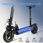 EVERCROSS Electric Scooter, Electric Scooter for Adults with 800W Motor, Up to 28MPH & 25 Miles, Scooter for Adults with Dual Braking System, Folding Electric Scooter Offroad with 10” Solid Tires