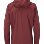 Rab Men’s Kinetic 2.0 Waterproof Breathable Jacket for Hiking, Skiing, and Climbing – Oxblood Red – Medium