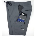 PELAGIC Traverse Hybrid Fishing Shorts Size 36 Charcoal