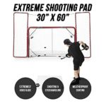 Better Hockey Extreme Pro Shooting Pad – Professional Quality Sports Training Aid for Shooting, Passing and Stickhandling – Synthetic Ice Mat Simulates Real Ice Feel – 30 x 60 x 3/16 Inches