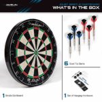 EastPoint Sports Bristle Dartboard Sets, Brazilian Self-Healing Sisal Fibers, Easy-to-Mount Board- Perfect for Family Game Room, basements, bar, Man cave, or Garage