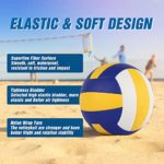 Volleyball Official Size 5 Waterproof Soft Sand Volley Balls for Kids Girls Boys Beginners Adults Men Women Indoor Outdoor Pool Beach Gym Game Training Competition Play Gift