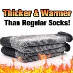 Warm Fuzzy Thermal Socks for Women Winter, Busy Socks Outdoor Athletic Socks for Trapping Hiking Trekking Skiing 1 Pair Dark Grey