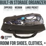 Athletico Tennis Bag and Racketball Bag – Tennis Bags for Women and Men to Hold Tennis Racket, Racquetball Racket, Pickleball Paddles and Other Equipment or Gear (Black)