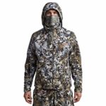 SITKA Gear Men’s Stratus Windstopper Water Repellent Ultra-Quiet Fleece Hunting Jacket with Removable Hood, Elevated II, X-Large