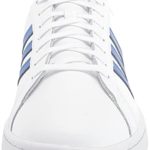 adidas Men’s Grand Court Racquetball Shoe, White/Team Royal Blue/White, 9