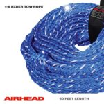 Airhead Bling Tow Rope for 1-6 Rider Towable Tubes, Water Skis, Wakesurf Boards and Wakeboards, 60-Feet