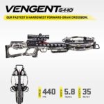 TenPoint Vengent S440 Crossbow, Veil Alpine – Hunting Package Includes RangeMaster Variable Speed Scope, Bubble Level, ACUslide System, 6 Evo-X CenterPunch Arrows, 6-Arrow Quiver + Narrow Soft Case