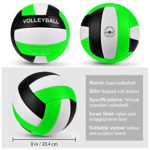 Official Size 5 Volleyball, Outdoor Indoor Volleyball, Dakapal Soft Volley Volleyball Waterproof Gift for Boys Girls Game Gym Training Beach Play