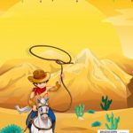 At The Rodeo! Cowboy Coloring Book