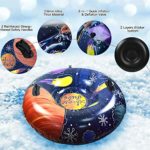 ENERBRIDGE Snow Tube for Kids and Adult, Inflatable Snow Tubes for Sledding 47 Inch Heavy Duty Outdoor Snow Toys for Ages 6 Years and up, 0.6mm Thickness K80 PVC