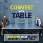 JOOLA Conversion Table Tennis Top with Metal Apron, Foam Backing and Net Set