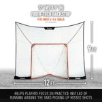 Franklin Sports Lacrosse Backstop Net – Lax Goal Backstop Net for Shooting Training + Practice – Extra Large Durable Net – 12′ x 9′