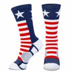 Lacrosse Adult Woven Mid-Calf Socks | USA | Red & White & Blue