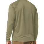 BALEAF Men’s Long Sleeve Shirts Lightweight UPF 50+ Sun Protection SPF T-Shirts Fishing Hiking Running Slate Green Size L