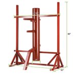 Geniqua Red Wood Wing Chun Adjustable Frame Target Training Dummy IP Man Martial Arts Traditional Mook Yan Jong Kung Fu