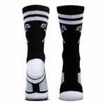 Lacrosse Woven Mid-Calf Socks | Retro Crossed Sticks | Black & White