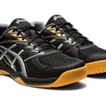 ASICS Men’s Upcourt 4 Volleyball Shoes, 10.5, Black/Pure Silver