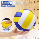 GKK Volleyball Size 5 Waterproof Soft Beach Volleyball Sports Training Game Play Ball for Beginner Indoor, Outdoor, Pool, Gym, Beach Play