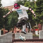 Kids & Adult/Youth Knee and Elbow Pads with Wrist Guards 3 in 1 Protective Gear Set for Skateboarding Cycling BMX Bike Scooter Skating Rollerblading Riding (Black2, Large (14 years – Adult))