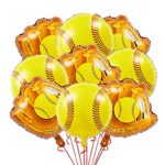 18 Inch Softball Balloons and 20 Inch Softball Glove Balloons Foil Balloons for Birthday Party Decoration?Softball Balloons Sports Themed Birthday Party Supplies Baby Shower Decoration?Boys Girls Birthdays Party Decoration Photo Props Supplies?9 Pack?