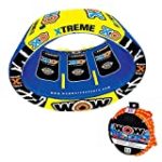 Wow World of Watersports Xtreme Inflatable Towable, 1 to 3 Persons and Tow Rope Bundle