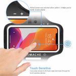 iPhone 13, 12, 11, XR Armband with AirPods Holder, JEMACHE Water Resistant Gym Running Workouts Arm Band Case for iPhone XR, 11, 12, 12 Pro, 13, 13 Pro with Key Holder (Black)