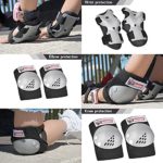 Kids/Youth Knee Pad Elbow Pads Guards Protective Gear Set for Wrist Guards Toddler,Roller Skates Scooter Inline Skating Cycling BMX Bike Skateboard Riding And Outdoor Other Extreme Multi-Sports