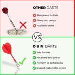 Magnetic Dart Board for Kids – Safe Magnetic Darts – Outdoor and Indoor Dart Board Game for Boys and Adults – Kids Dart Game – Double Sided Magnetic Dartboard – Game Set with 12 Safety Magnet Darts