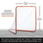 Franklin Sports Backyard Lacrosse Goal – Kids Lacrosse Training Net – Lacrosse Training Equipment – Perfect for Youth Training – 48″ x 48″
