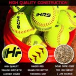 Hit Run Steal Softball Bucket with 12 Inch Fast Pitch Softballs. Comes with Padded Seat Top (12 Softballs)