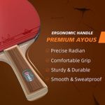 Ermete Ping Pong Paddles Set, 4 Player Table Tennis Paddles Kit, ITTF Approval Rubber Table Tennis Rackets, 8 Ping Pong Balls, Storage Case, Portable Ping Pong Set for Indoor& Outdoor Games