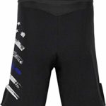 O2TEE Waterskiing Loose Shorts Water Sports Gear for Holiday, American Blue Line Flag, XL