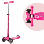 Micro Kickboard – Maxi Deluxe 3-Wheeled, Lean-to-Steer, Swiss-Designed Micro Scooter for Kids, Ages 5-12 – Pink