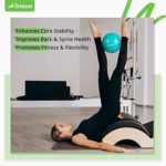 Trideer Pilates Ball 9 Inch Core Ball, Small Exercise Ball with Exercise Guide Barre Ball Bender Ball Mini Yoga Ball for Pilates, Yoga, Core Training, Physical Therapy, Balance, Stability, Stretching