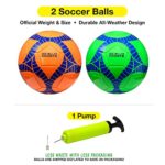 Xcello Sports Soccer Balls with Assorted Colors with Pump