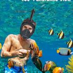 OUSPT Full Face Snorkel Mask, Snorkeling Mask with Detachable Camera Mount,Panoramic 180° View Upgraded Dive Mask with Safety Breathing System,Dry Top Set Anti-Fog Anti-Leak for Adults and Kids