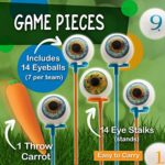 Eyeballs of Madness: A Strategic Lawn Game for Adults and Kids | Compare to Cornhole, Horseshoes, Bean Bag Toss, Ring Toss Game | Outdoor Games That Make You Think