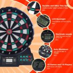 FONBEAR Electronic Dart Board Set – Soft Tip Electronic Dartboard with Digital Scoreboard LCD Display – 12 Darts 36 Tips Dartboard for Adult and Kids- Portable and Easy to Hang – 12 Inch
