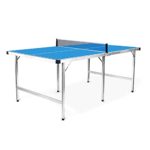 PRO-SPIN | Midsize Ping Pong Table | 100% Pre-Assembled | Regulation Height | Foldable | Easy Storage | Water Resistant | Table Tennis | Premium Gaming Table | Indoor & Outdoor Play | Family Fun Games