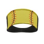 FY Baseball Headband Softball Headband Elastic Workout Headband (Softball Yellow)