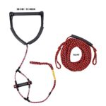Water Sport Lines, Waterski Ropes Trick Handle 75 Foot 1-Section Phat Grip Thick Thermal Boat Wakeboard Water Sports Tow Rope (Red and Black)