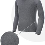 Runhit Boys Long Johns Thermal Underwear Set for Boys Long Sleeve Shirts Skiing Base Layer Ultra Soft Fleece Lined Pants Suit Large Grey