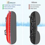 COMMOUDS Snow Tube, 47 Inch Large Inflatable Snow Sled with Handles, Double-Layer Thickened Heavy Duty Snow Sledding Tube for Kids Adults Winter Outdoor Snow Activity Skiing Sledding
