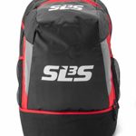 SLS3 Triathlon Transition Bag | Tri Backpack | Ideal For Triathlon Gear, Multisport, Cycling, Swimming | 40L | German Designed (Black/Red)