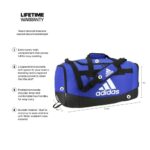 adidas Defender 4 Medium Duffel Bag, Team Royal Blue, One Size