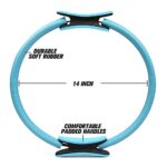 RitFit Pilates Ring – Premium Power Resistance Full Body Toning Fitness Circle – with Bonus eBook (Blue(New))