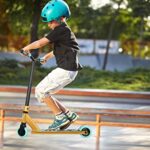 Pro Scooter – Trick Scooters | Entry Level Stunt Scooter for Kids Ages 6-12 Years and Up, Lightweight Complete BMX Freestyle Scooter for Beginners (2022 Black Gold)