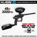 HK Army 48ci/3000psi Compressed Air HPA Paintball Tank Air System w/Regulator – Black